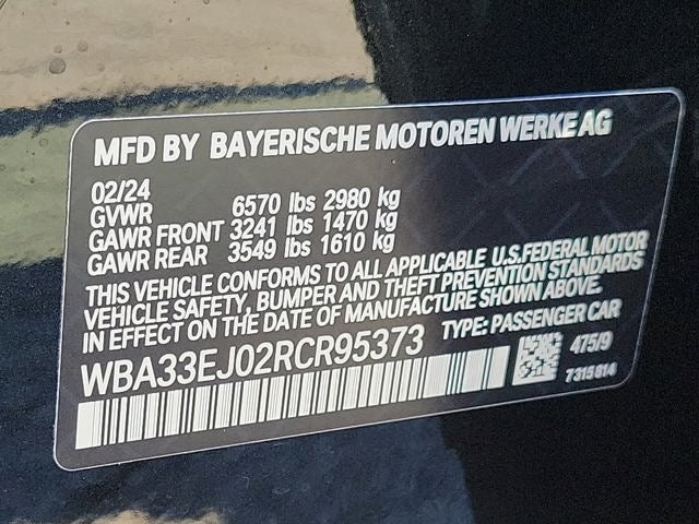 2024 BMW 760i xDrive Sedan 760i xDrive Sedan
